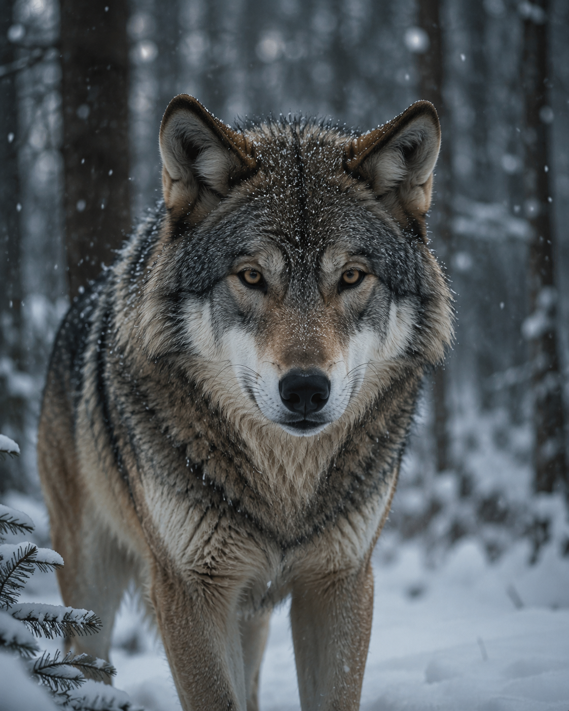 Photorealistic Wolf
