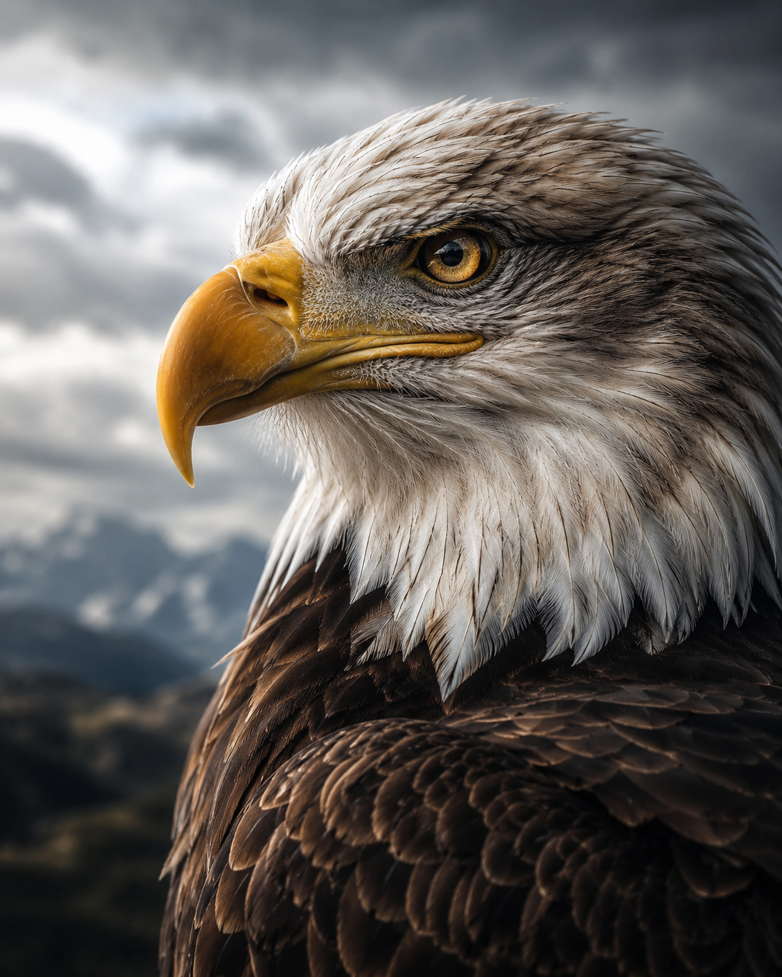 Realistic Eagle Closeup